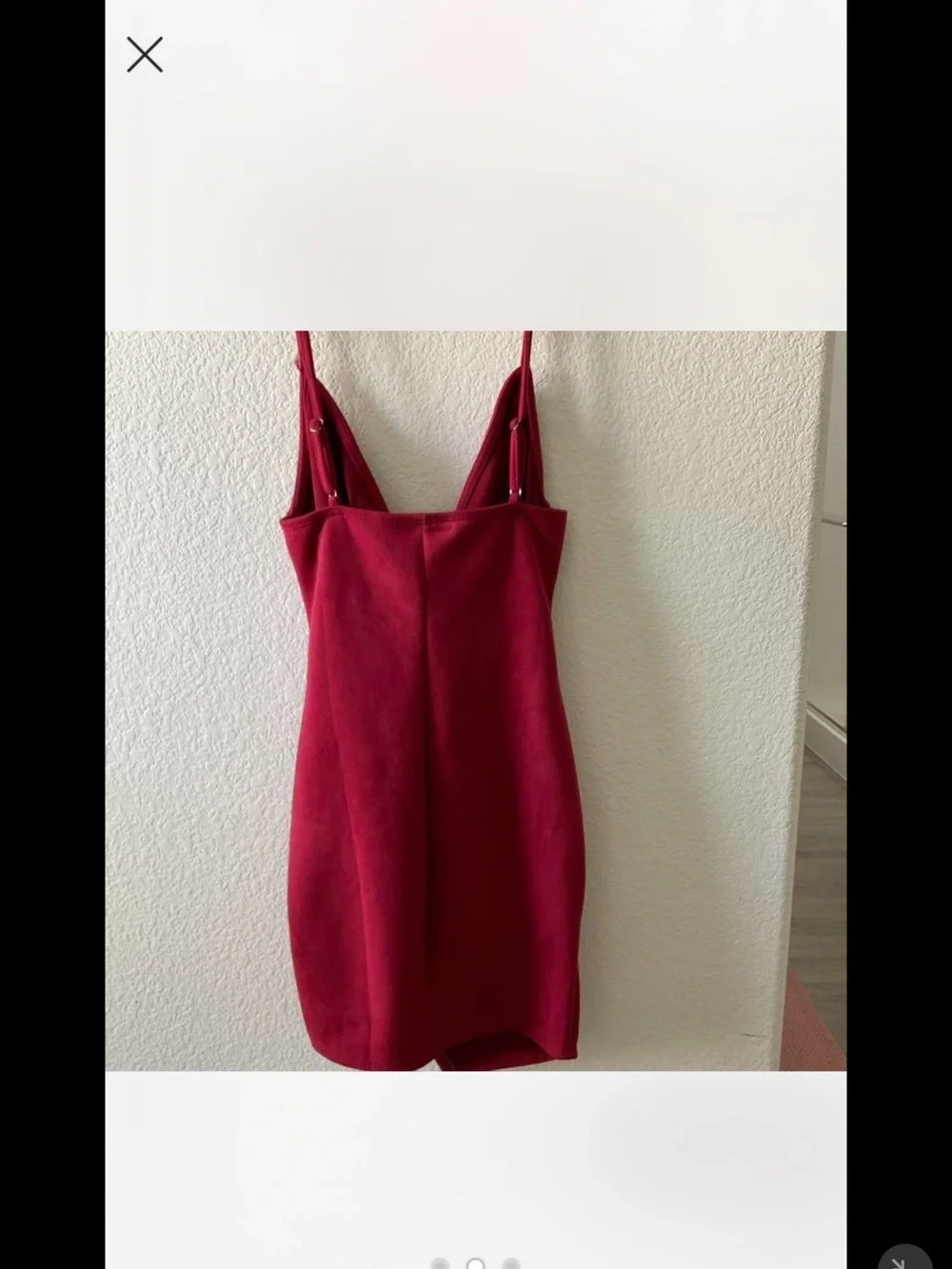 Fashion Nova Burgundy Draped Mini Slip Dress